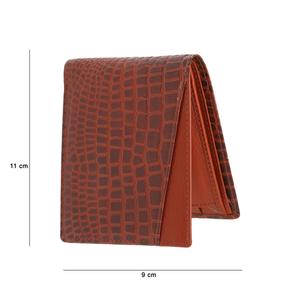 Cartera de Cuero Genuino de Lujo para Hombre, Hecha a Mano, con Protección RFID, Diseño de 2 Pliegues, Cierre de Botón, Forro de Algodón Resistente, Venta Especial de Fábrica - Product Image 3