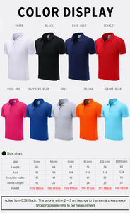 Vente en gros de polos personnalisés en coton avec logo brodé T-shirts polos de golf unis de haute qualité polos personnalisés pour hommes grande taille - Product Image 6