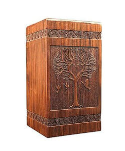 โกศใส่ศพทำจากไม้สไตล์อเมริกันสมัยใหม่พร้อมโลโก้ตามสั่งสำหรับผู้ใหญ่ชายหญิง - Product Image 3