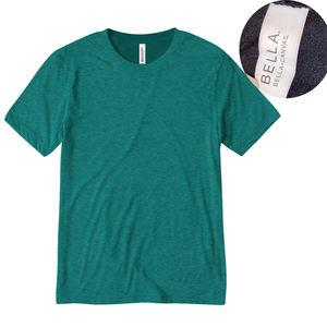 Camiseta de Manga Corta Unisex Bella + Canvas, Corte Ajustado, Mezcla Triple, Personaliza Tu Propia Camiseta Transpirable y Ecológica - Product Image 1