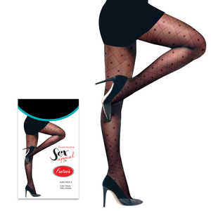 Collants Diamant Fantaisie 9416-4 Sans Couture Transparents Fins en Spandex à Motifs Géométriques Imprimés en Dentelle Style Mignon et Ajusté - Product Image 2