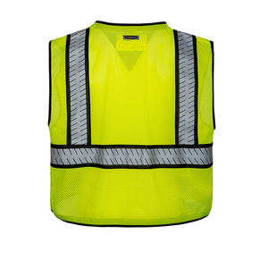 Polyester haute visibilité porter avant solide dos maille haute visibilité sécurité réfléchissant Construction gilet classe 2 sécurité vêtements de travail vêtements - Product Image 4