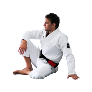 Kimono de Jiu Jitsu Brasileño Blanco, Tejido Pearl Weave, Ligero, Uniforme de Entrenamiento y Competición de BJJ, Chaqueta de 400G, Pantalones Ripstop de 10oz - Product Image 6