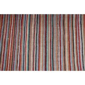 Tapis turc vintage, tapis de couloir 2,3x7,6 pieds, tapis ombré rouge et bleu - Product Image 4