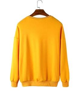 Sweat-shirt ras du cou à motif uni teint uni pour hommes Vente chaude pour l'hiver - Product Image 5