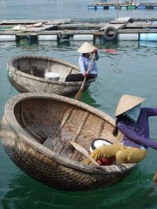 เรือปะการังไม้ไผ่ thung thung, เรือตะกร้าไม้ไผ่สำหรับส่งออกสินค้าจากเวียดนาม