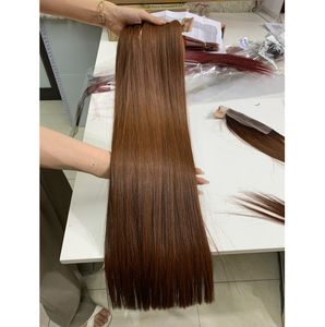 Havinahair Virgin 100% Paquets de cheveux Remy vietnamiens pour Ombre Orange foncé 22 pouces Fermeture personnalisée Longueur disponible - Product Image 2