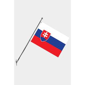 Ensemble de mât de drapeau télescopique mural pour drapeaux et bannières, fabriqué en polyester durable avec des graphiques imprimés numériquement - Product Image 1
