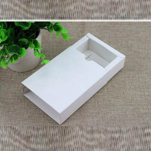 Lot livraison gratuite boîte-cadeau au détail noir Kraft papier tiroir boîte cadeau artisanat batterie externe emballage boîtes en carton - Product Image 6