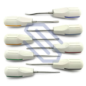 Elevadores de extracción de raíces quirúrgicas de luxación de plástico, herramientas de laboratorio de cirugía Oral, juego de 8 Uds. - Product Image 1