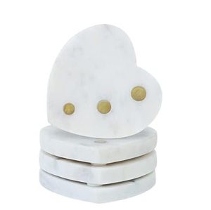 New Arrival Eco-Friendly Stone <b>Table</b> <b>Coasters</b> Natural Pebble <b>Coasters</b> for Drinks Decorative Stone <b>Coasters</b> for Coffee <b>Tables</b> - Product Image 1