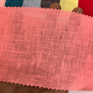 Tela de lino y algodón natural Micon, tejido de 58 ancho con acabado de almidón, material de camisa teñido liso, vestido de peso medio para niños y niñas - Product Image 1