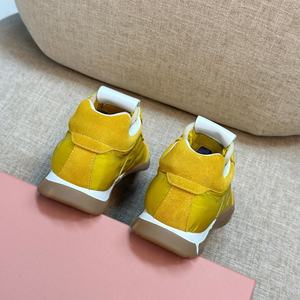 Zapatos deportivos de cuero genuino de colores brillantes con cordones y punta cerrada, zapatos de diseñador a la moda, zapatos casuales cómodos. - Product Image 3