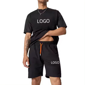 Ensemble de survêtement décontracté d'été pour hommes, nouveau modèle, t-shirt à manches courtes et short, vêtements de marque pour hommes, ensemble 2 pièces - Product Image 1