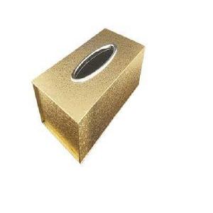 Boîte de porte-mouchoirs en métal écologique boîte à mouchoirs de finition plaquée cuivre pour la décoration de table à manger utilisation de stockage de papier de serviette - Product Image 2