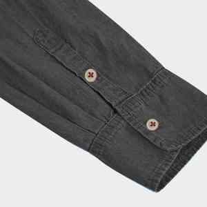 Camisas de mezclilla de manga larga para hombre, recién llegadas, ropa informal, cuello vuelto con bolsillo en el pecho, camisas de mezclilla para hombre - Product Image 5