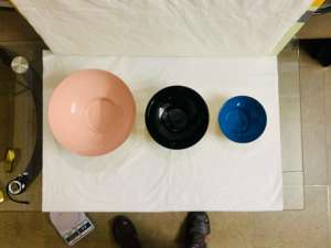 Bol de service à fruits en métal multicolore pour mariage, fête et restauration, hôtel, soupe et bonbons Bol décoratif de table - Product Image 3