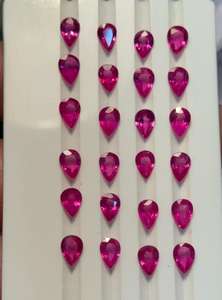 Piezas Eyeclean de calidad Superfina, rubí natural de Mozambique, piedras preciosas calibradas de corte de pera, rubí natural de Mozambique - Product Image 4