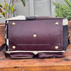100% กระเป๋าเมสเซนเจอร์หนังแท้ทรงตรงหนังวัวแท้สำหรับใส่เอกสารกระเป๋าถือใส่แล็ปท็อปกระเป๋าทำงานแบบซ่อนกระเป๋าสะพายไหล่สำหรับผู้หญิง - Product Image 5