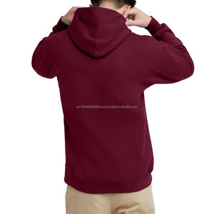 Suéteres de Alta Calidad, Básicos de Algodón, Sudaderas con Capucha para Hombre, Color Puro, Tallas Grandes, Sudaderas con Capucha con Logotipo Personalizado, Sudaderas con Capucha Estampadas, Suéter Personalizado para Hombre - Product Image 3