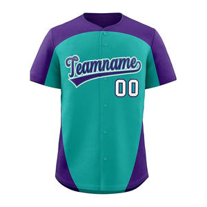 Camiseta de béisbol a rayas con estampado de poliéster 100%, camiseta de béisbol personalizada, camiseta de béisbol personalizada - Product Image 5