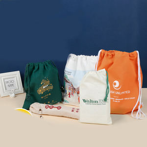 <b>Promotional</b> Fashion Striped <b>Tote</b> <b>Bags</b> for Women Canvas Shopping <b>Bag</b> Lace-up Closure with Custom Printed Logo - Product Image 4