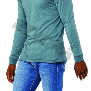 Vente en gros Dernier design T-shirt à manches longues en coton et polyester pour hommes T-shirt à manches longues personnalisé pour hommes - Product Image 5
