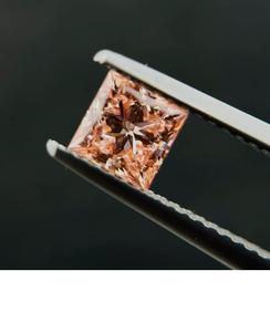 0.69 ct princesse coupe rose laboratoire diamant cultivé en vrac pour bague Solitaire F couleur VS clarté diamant en vrac pour la fabrication de bijoux - Product Image 3