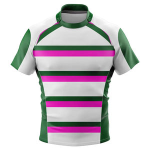 Camiseta de rugby de tela transpirable con estampado sublimado personalizado para Club, camiseta de rugby 100% poliéster, camiseta de rugby sublimada - Product Image 3