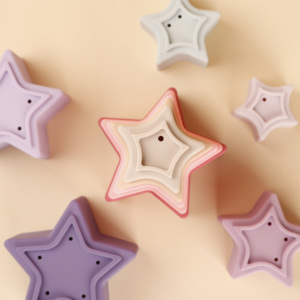 Đầy Màu sắc Silicone xếp chồng ly giáo dục Montessori khối xây dựng cho trẻ em bé Đồ chơi Stackable ly - Product Image 4