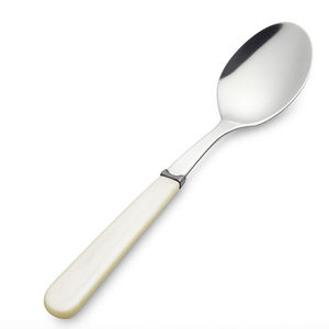 Noir Blanc Marbre Résine Poignée Cuillère De Service Premium En Acier Inoxydable Cuillère Alimentaire Élégant Buffet Vaisselle Vente Chaude Couverts - Product Image 5