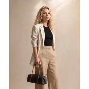 Bolso de hombro suave en cuero genuino Dollaro - Hecho en Italia - Art. 26087 - Product Image 2