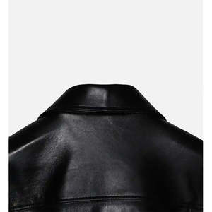 Blouson de motard réversible en cuir PU pour femme - Style universitaire vintage avec broderie, col montant, doublure en satin, poids léger printemps, taille XL - Product Image 5