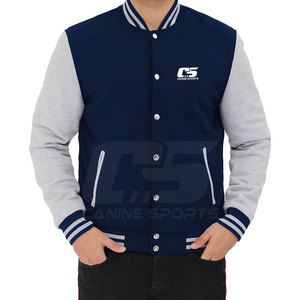 เสื้อแจ็คเก็ตเลตเตอร์แมนสำหรับผู้ชาย แบบสั่งทำพิเศษ น้ำหนักเบา ผ้าฝ้าย 100% ระบายอากาศได้ดี เหมาะสำหรับฤดูหนาว คอตั้ง พร้อมโลโก้ด้านหน้า สไตล์ใหม่ - Product Image 3