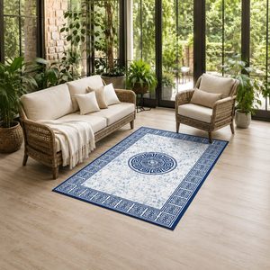 <b>RUGS</b> DEPOT LXDP-0635 Wholesale Multicolor Neutral Traditional Anatolian Digital Printed Machine Washable <b>Chenille</b> <b>Rug</b> Non Slip - Product Image 6