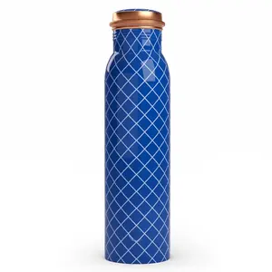 Emaille High Selling Wasser flasche Copper ware Kunden spezifische Meena Wasser flaschen Bester Besuch Geschenk artikel Kupfer flaschen zum Verkauf