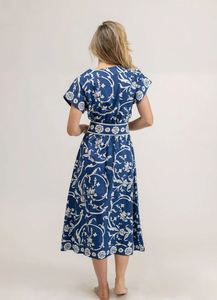 Vestido largo de algodón con estampado floral hecho a mano para mujer, ideal para bodas indias, regalo para ella, colección 2026 - Product Image 5