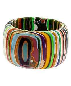 Bouton de manchette artisanal personnalisé hautement poli style vintage bracelet joint en résine de mode pour les femmes bijoux en résine - Product Image 3