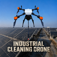 Système de drone intelligent pour le nettoyage des panneaux solaires, moteur robuste, UAV industriel pour l'entretien des éoliennes photovoltaïques