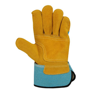 Guantes de seguridad de cuero de vaca de larga duración con agarre de Palma mejorado para trabajadores industriales y de almacén - Product Image 2