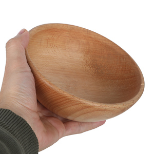 Tazón Individual para Sopa de Madera de Haya de 15 cm - Tazón de Madera Natural para Servir Ensaladas y Fideos - Product Image 5