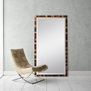 Handcrafted Wall <b>Mirror</b> with Natural Horn Inlay and MDF <b>Frame</b> Elegant Decorative Accent for Bedroom Living Room or Office - Product Image 5