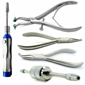 Pinzas para Remover Coronas Dentales Temporales, Alicates de Acero Inoxidable Ergonómicos Tipo Pico de Pájaro, Herramienta Manual de Ortodoncia y Restauración - Product Image 1