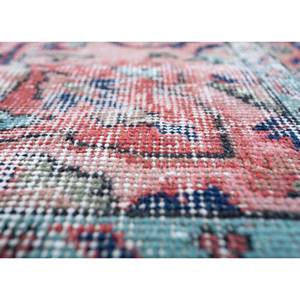 Tapis en laine rouge et orange vintage 9x12, noué à la main, motif médaillon, pour la maison et le salon, tissage rectangulaire pour couloir - Product Image 3