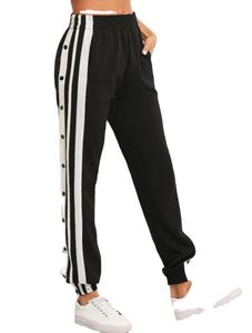 Pantalones de Hombre PT1513 OEM de Alta Calidad, 100% Algodón, Pantalones Anchos con Estampado de Leopardo, Pantalones Deportivos de Pierna Ancha - Product Image 5