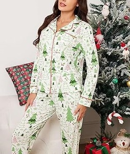 2026 Luxury Custom Eco Friendly Women's Bamboo Microfiber Breathable Soft Knit Long Top & <b>Pants</b> Loungewear Pajamas Sets - Product Image 5