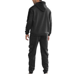 Venta al por mayor unisex algodón ropa deportiva GymJogging trajes logotipo personalizado impreso sólido ecológico ligero chándales conjuntos 2026 - Product Image 2