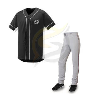 เครื่องแบบเบสบอลสำหรับผู้ชายเสื้อเจอร์ซีย์แบบมีกระดุมพิมพ์ซับลิเมชันตามสั่ง - Product Image 6