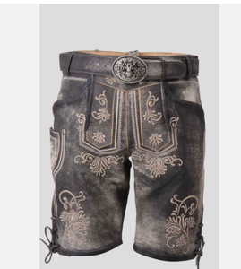 Pantalones cortos de gamuza de cabra personalizados para hombre, novedad en pantalones cortos bávaros Lederhosen - Product Image 6