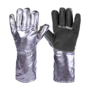 Guantes de seguridad industrial resistentes de calidad superior Papel de aluminio Cuero dividido de vaca Resistente a chispas para soldadura - Product Image 6